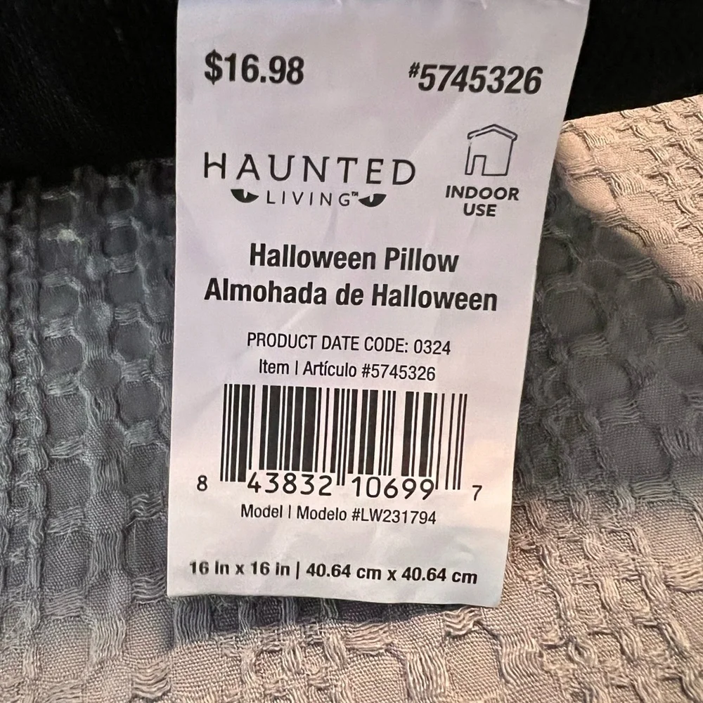 Spooked Black and White Holiday Pillows ~ Set #10B